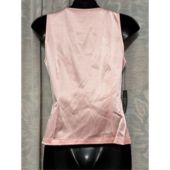 NEW WITH TAGS Etcetera Pink Silk Tank Top Blouse size 4 95% silk, 5% spandex. Cr - Picture 5 of 6